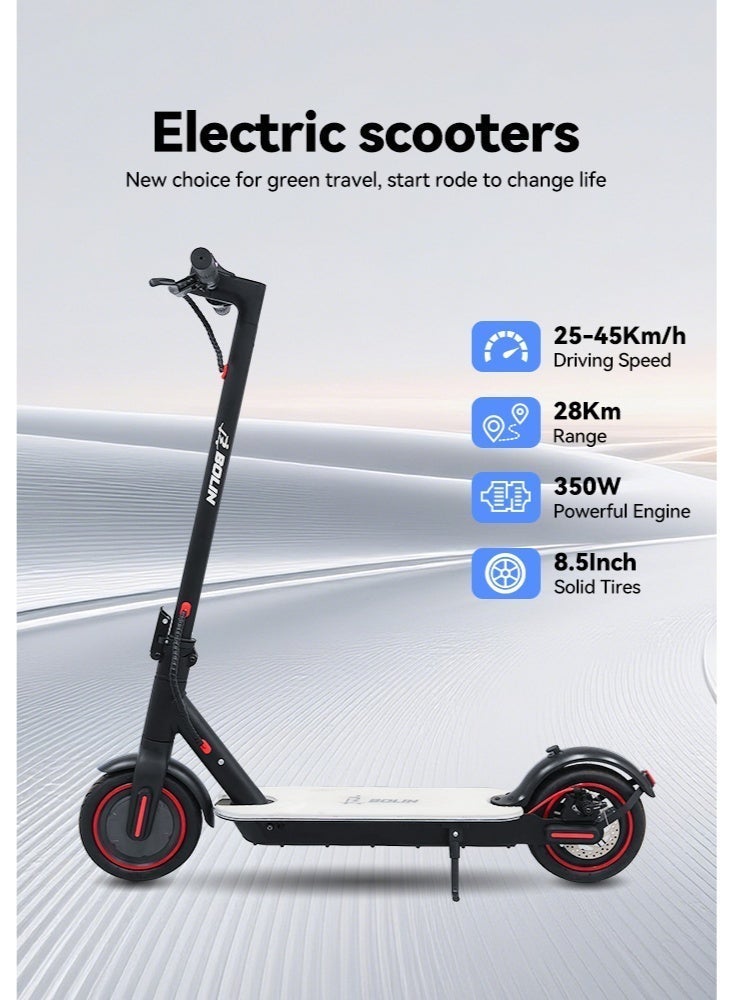 bolin One-Click Folding Seven-Color Illuminated Electric Scooter, Featuring Color-Changing PC Alloy Pedals, Smart Controls, A 350W Motor, Speeds From 20-45 km/h, 8.5-inch Tires, An Aluminum Alloy Frame, And a 7.8AH Battery. Suitable For Adults And Teenagers. - Image 2